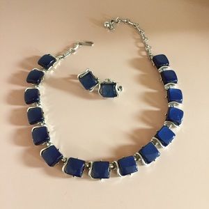 Coro Vintage Thermoset Necklace and Earrings 1950s